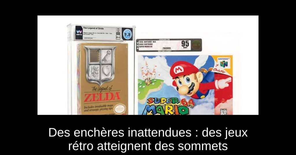 Des enchères inattendues : des jeux rétro atteignent des sommets