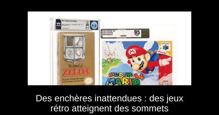 Des enchères inattendues : des jeux rétro atteignent des sommets