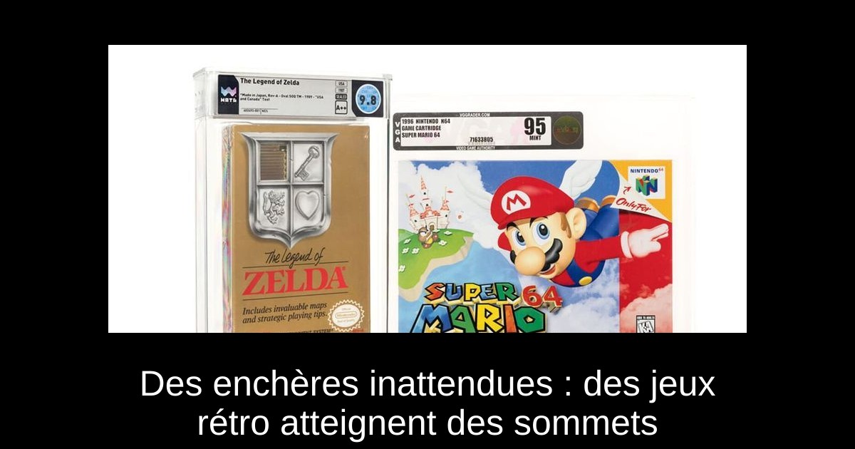 Des enchères inattendues : des jeux rétro atteignent des sommets