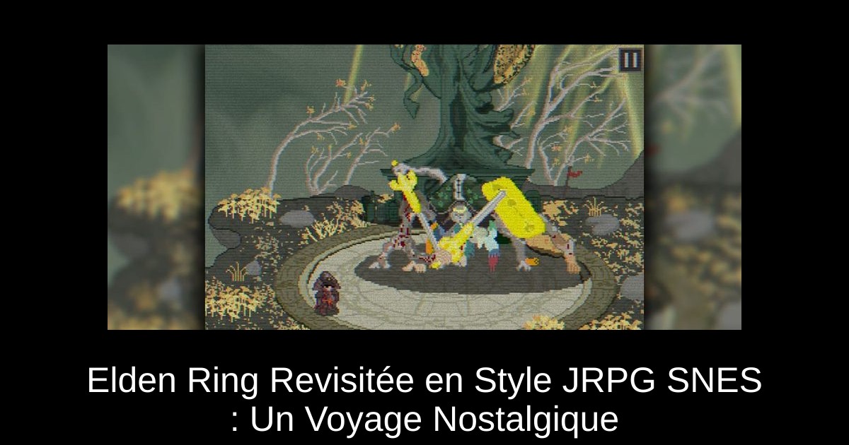 Elden Ring Revisitée en Style JRPG SNES : Un Voyage Nostalgique