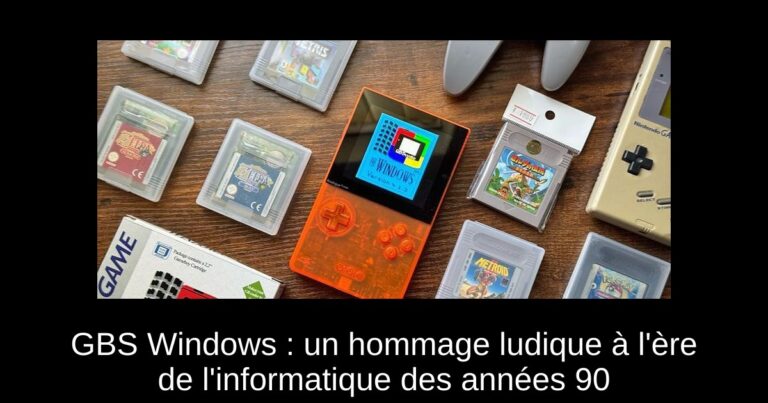 GBS Windows : un hommage ludique à l'ère de l'informatique des années 90