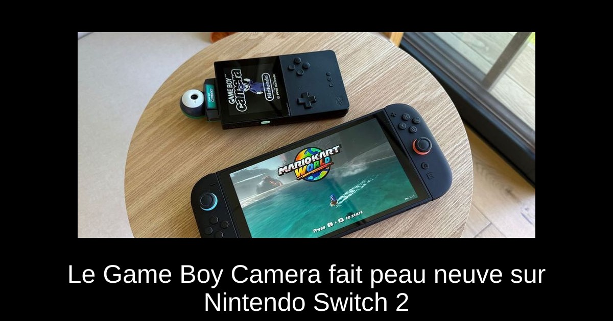 Le Game Boy Camera fait peau neuve sur Nintendo Switch 2