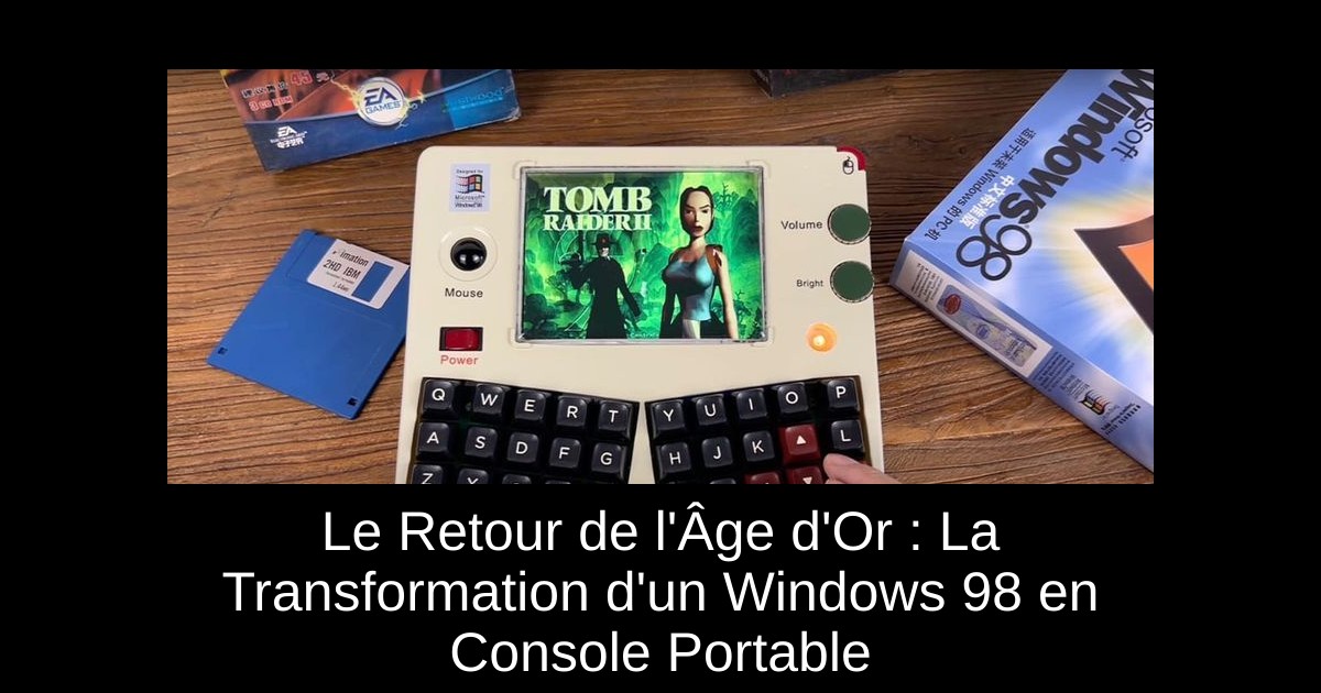 Le Retour de l'Âge d'Or : La Transformation d'un Windows 98 en Console Portable