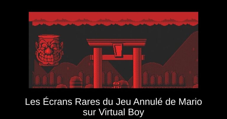 Les Écrans Rares du Jeu Annulé de Mario sur Virtual Boy