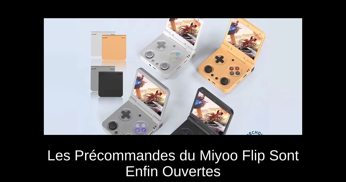 Les Précommandes du Miyoo Flip Sont Enfin Ouvertes