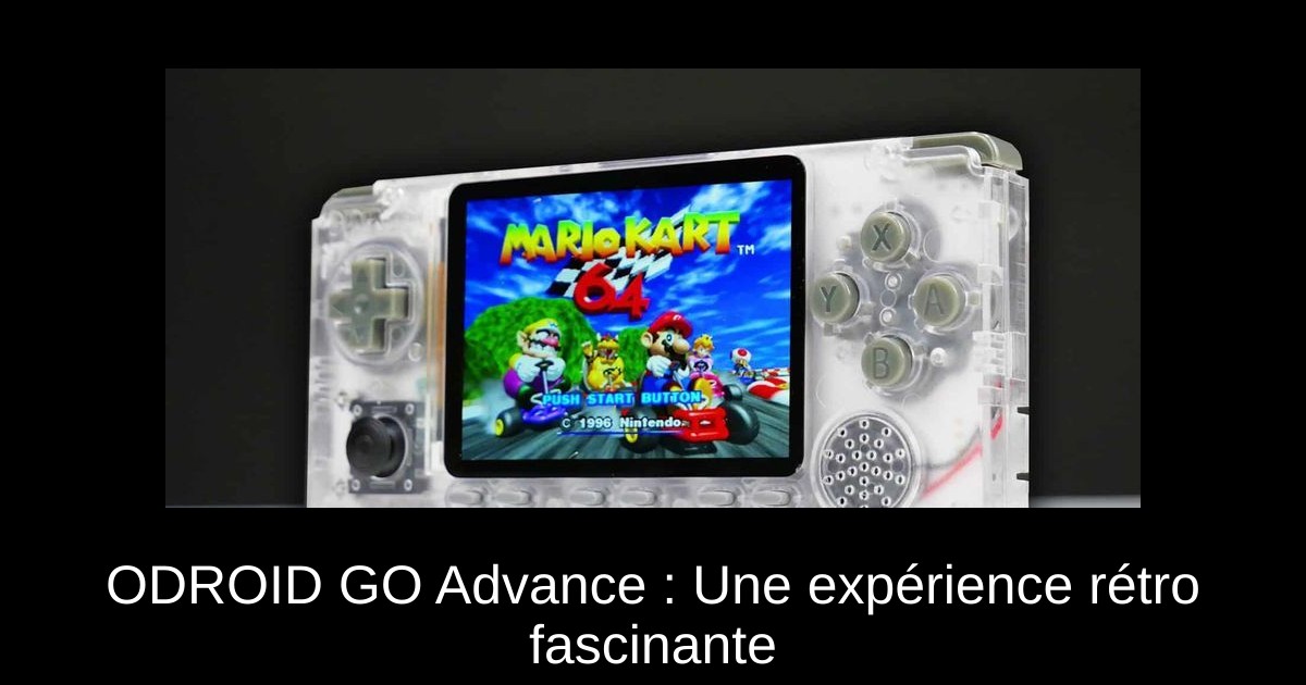 ODROID GO Advance : Une expérience rétro fascinante