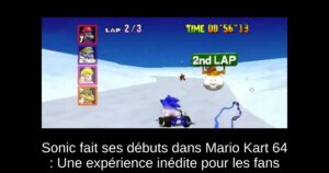 Sonic fait ses débuts dans Mario Kart 64 : Une expérience inédite pour les fans
