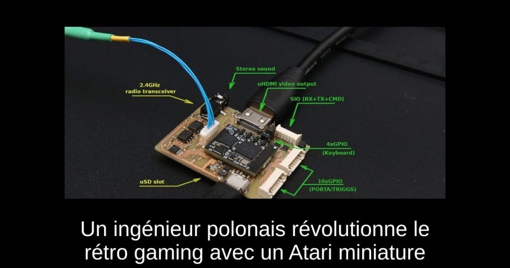 Un ingénieur polonais révolutionne le rétro gaming avec un Atari miniature
