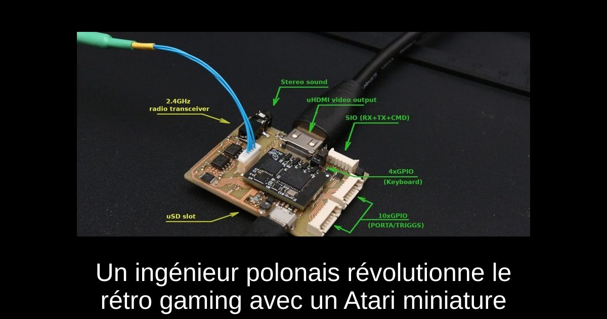Un ingénieur polonais révolutionne le rétro gaming avec un Atari miniature