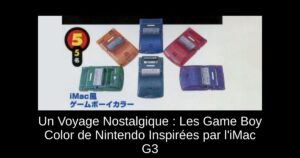 Un Voyage Nostalgique : Les Game Boy Color de Nintendo Inspirées par l'iMac G3