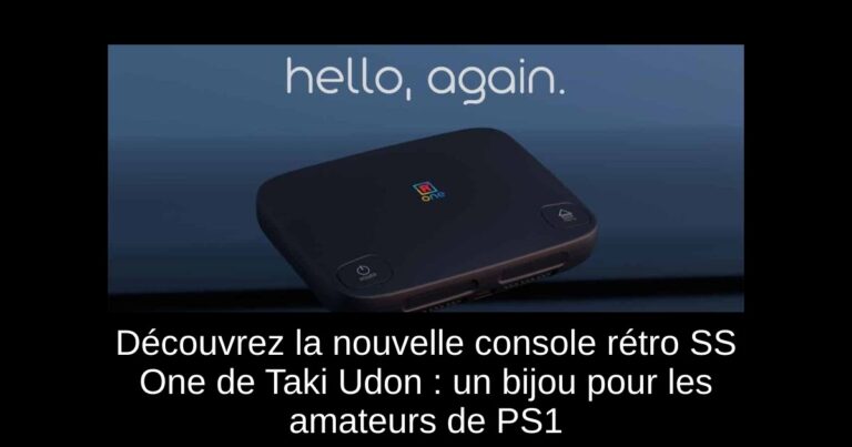 Découvrez la nouvelle console rétro SS One de Taki Udon : un bijou pour les amateurs de PS1