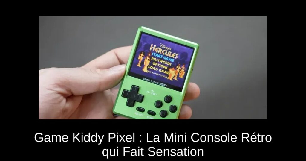 Game Kiddy Pixel : La Mini Console Rétro qui Fait Sensation