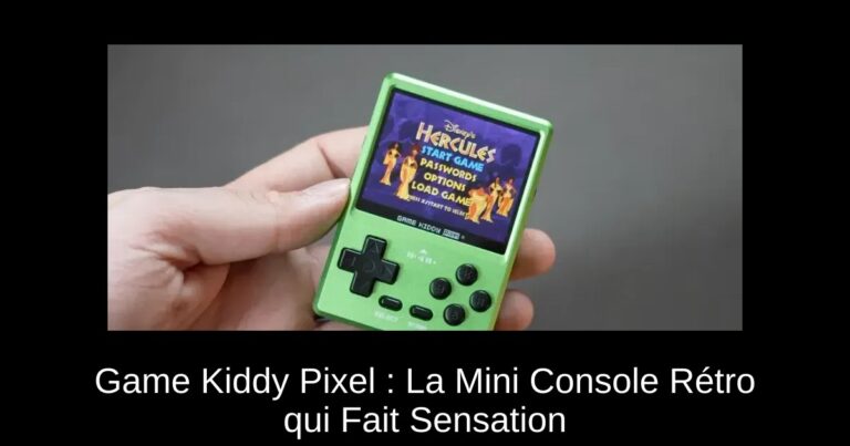 Game Kiddy Pixel : La Mini Console Rétro qui Fait Sensation