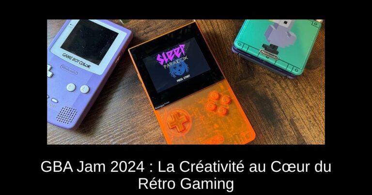 GBA Jam 2024 : La Créativité au Cœur du Rétro Gaming