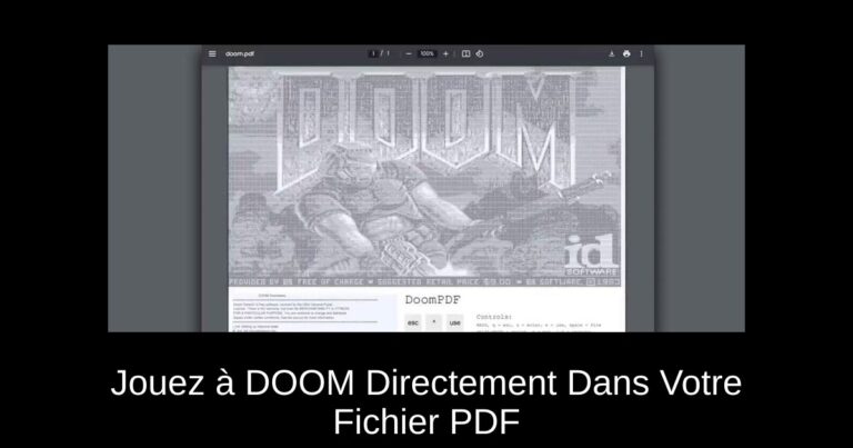 Jouez à DOOM Directement Dans Votre Fichier PDF
