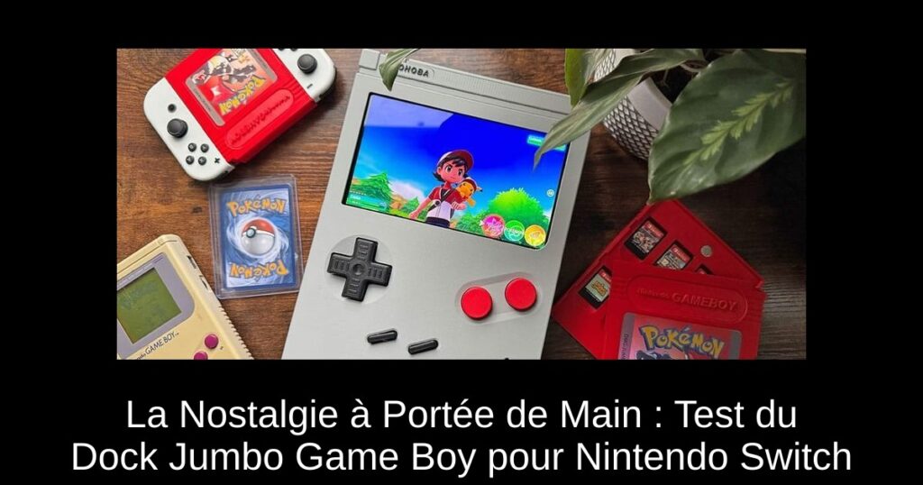La Nostalgie à Portée de Main : Test du Dock Jumbo Game Boy pour Nintendo Switch