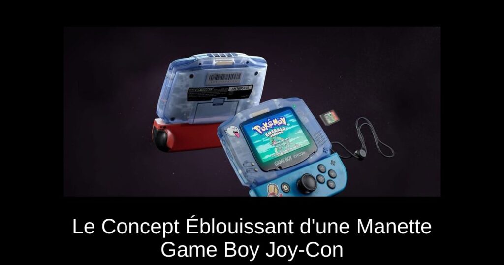 Le Concept Éblouissant d&rsquo;une Manette Game Boy Joy-Con
