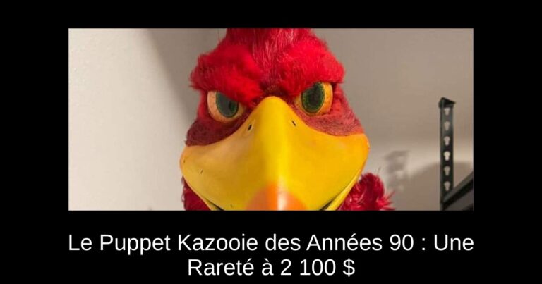 Le Puppet Kazooie des Années 90 : Une Rareté à 2 100 $