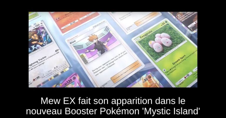 Mew EX fait son apparition dans le nouveau Booster Pokémon 'Mystic Island'