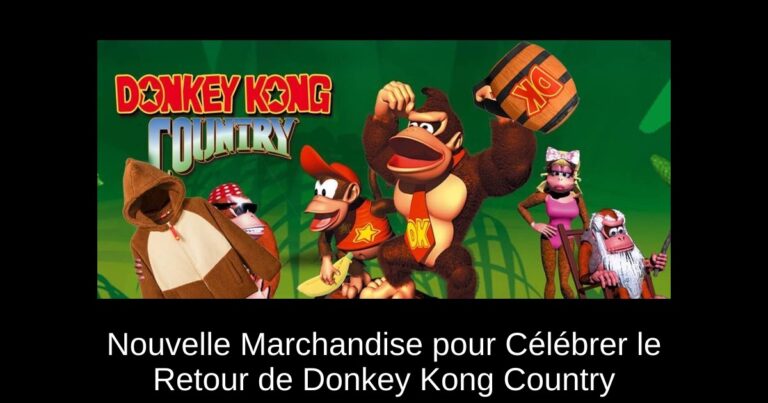 Nouvelle Marchandise pour Célébrer le Retour de Donkey Kong Country