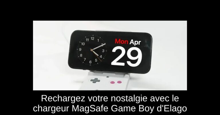 Rechargez votre nostalgie avec le chargeur MagSafe Game Boy d'Elago