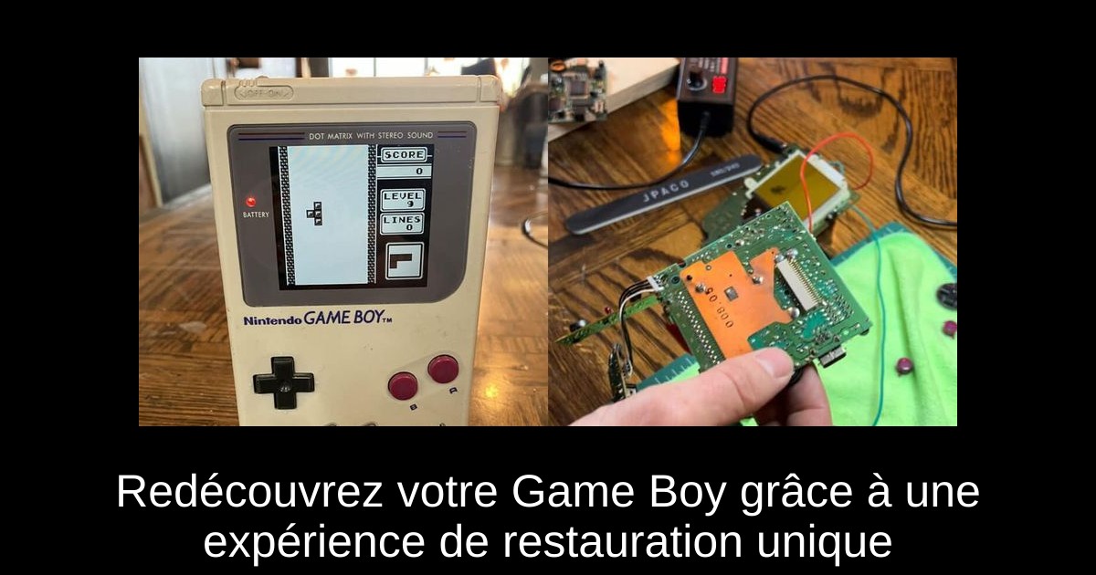 Redécouvrez votre Game Boy grâce à une expérience de restauration unique