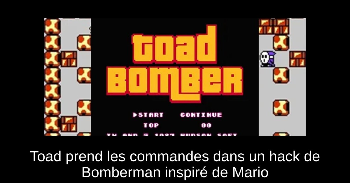 Toad prend les commandes dans un hack de Bomberman inspiré de Mario