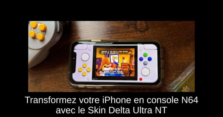 Transformez votre iPhone en console N64 avec le Skin Delta Ultra NT