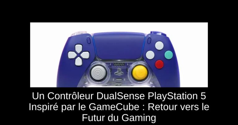 Un Contrôleur DualSense PlayStation 5 Inspiré par le GameCube : Retour vers le Futur du Gaming