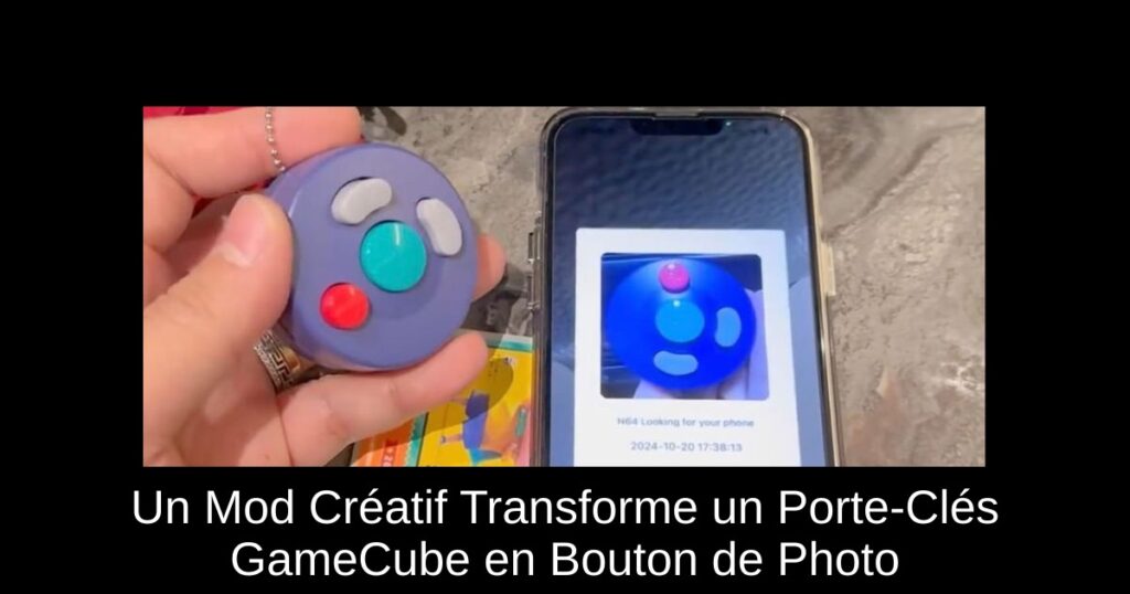 Un Mod Créatif Transforme un Porte-Clés GameCube en Bouton de Photo