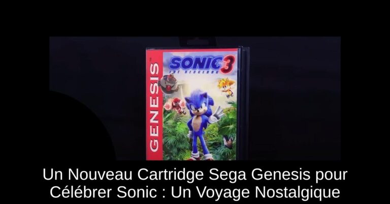 Un Nouveau Cartridge Sega Genesis pour Célébrer Sonic : Un Voyage Nostalgique