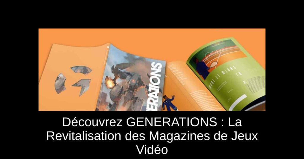 Découvrez GENERATIONS : La Revitalisation des Magazines de Jeux Vidéo