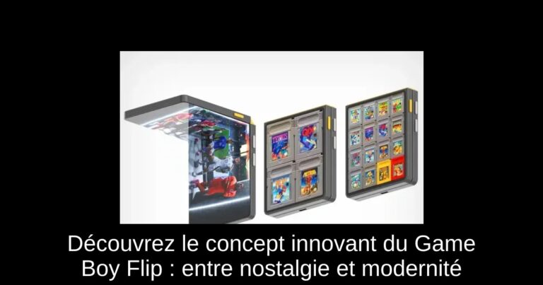 Découvrez le concept innovant du Game Boy Flip : entre nostalgie et modernité