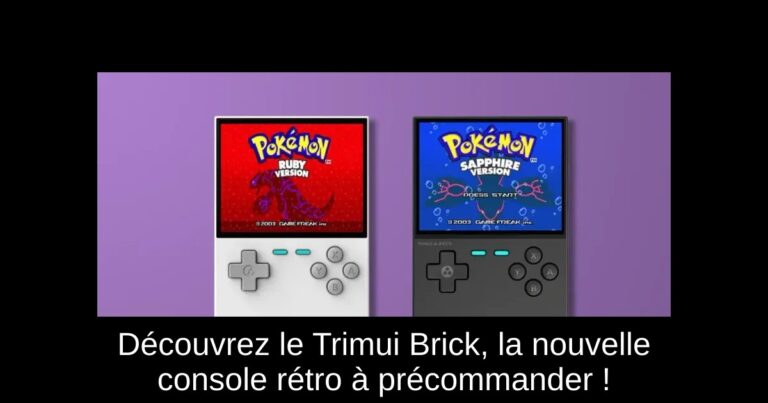 Découvrez le Trimui Brick, la nouvelle console rétro à précommander !