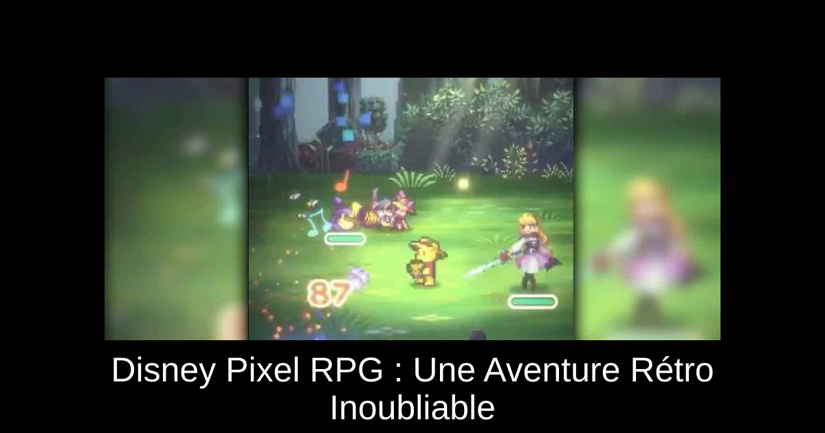 Disney Pixel RPG : Une Aventure Rétro Inoubliable