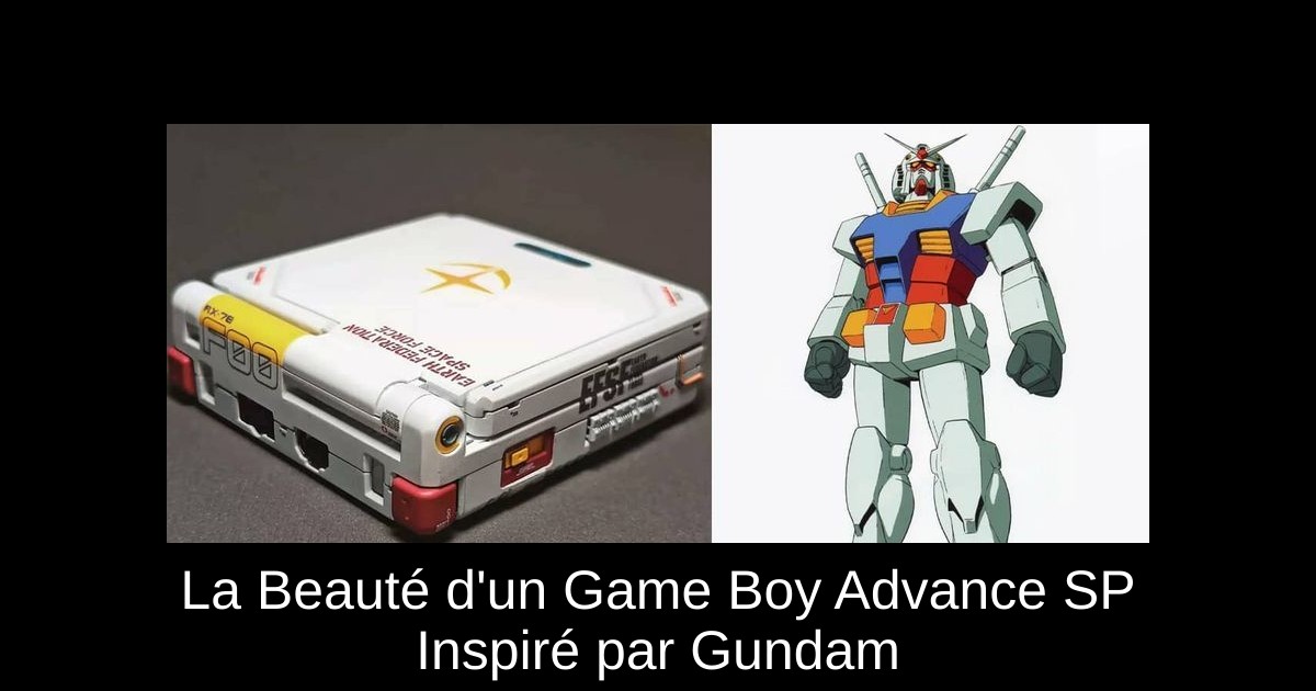 La Beauté d'un Game Boy Advance SP Inspiré par Gundam