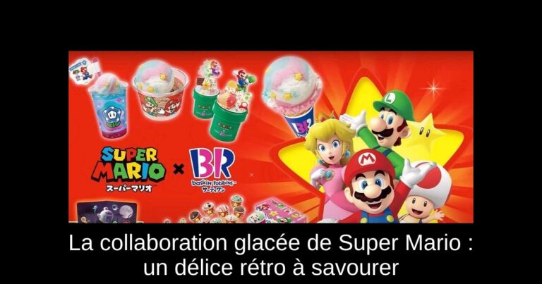 La collaboration glacée de Super Mario : un délice rétro à savourer