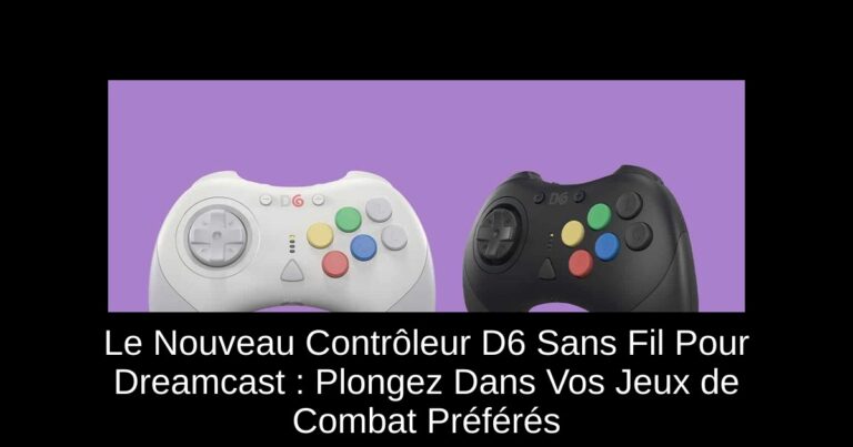 Le Nouveau Contrôleur D6 Sans Fil Pour Dreamcast : Plongez Dans Vos Jeux de Combat Préférés