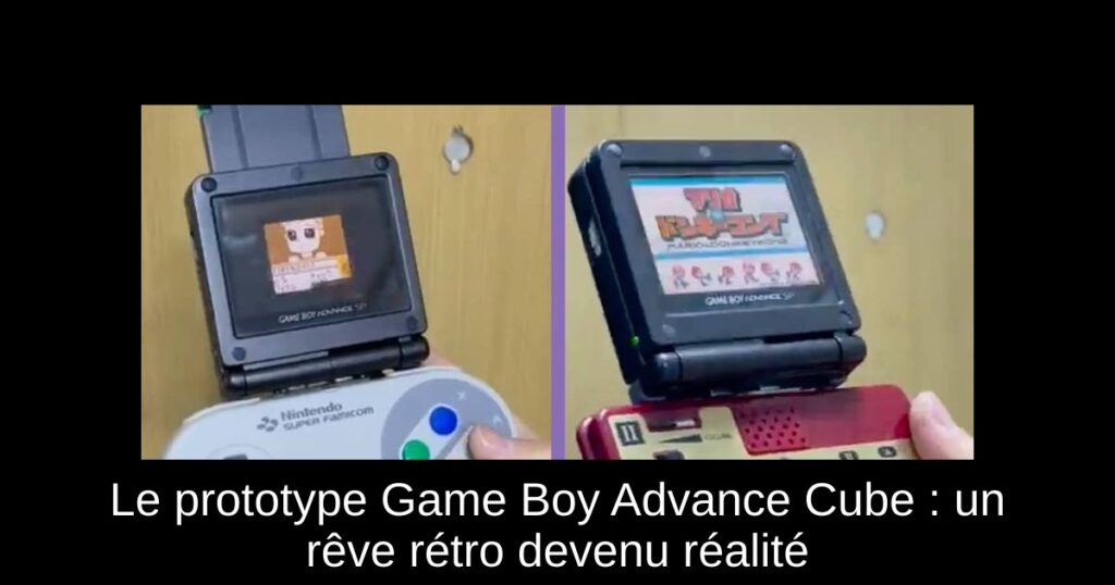 Le prototype Game Boy Advance Cube : un rêve rétro devenu réalité