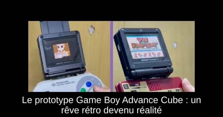 Le prototype Game Boy Advance Cube : un rêve rétro devenu réalité