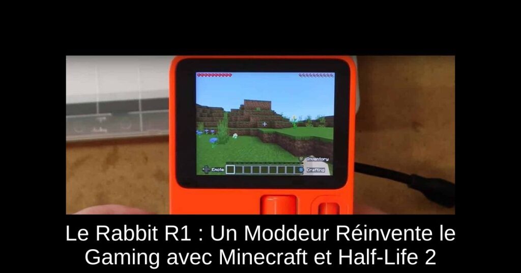 Le Rabbit R1 : Un Moddeur Réinvente le Gaming avec Minecraft et Half-Life 2