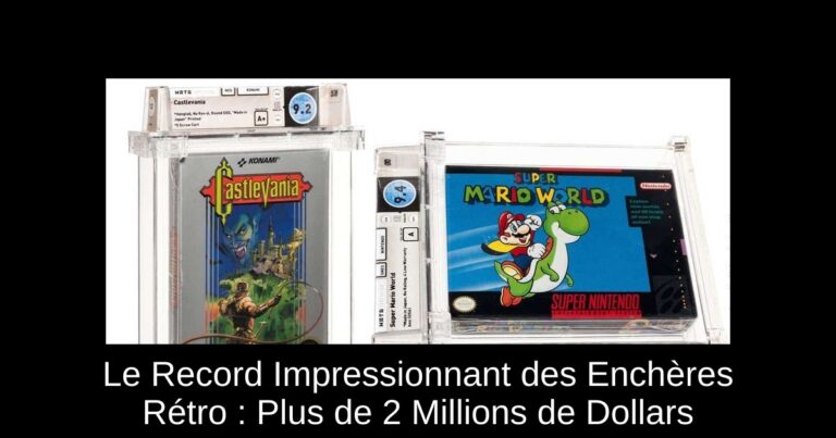 Le Record Impressionnant des Enchères Rétro : Plus de 2 Millions de Dollars