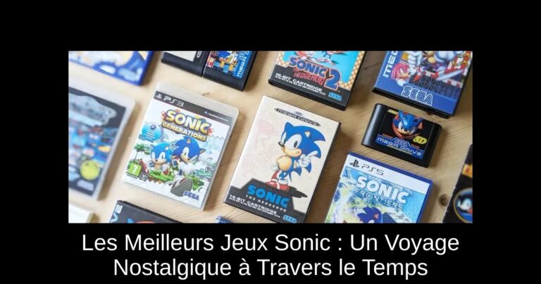 Les Meilleurs Jeux Sonic : Un Voyage Nostalgique à Travers le Temps