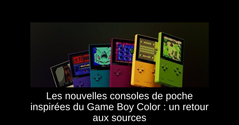 Les nouvelles consoles de poche inspirées du Game Boy Color : un retour aux sources