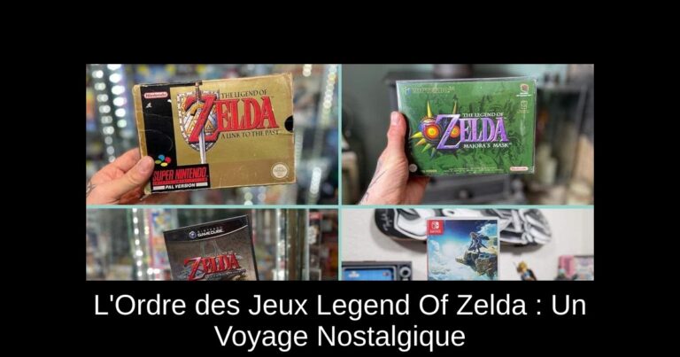 L'Ordre des Jeux Legend Of Zelda : Un Voyage Nostalgique