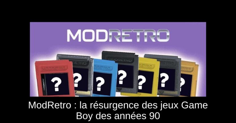 ModRetro : la résurgence des jeux Game Boy des années 90
