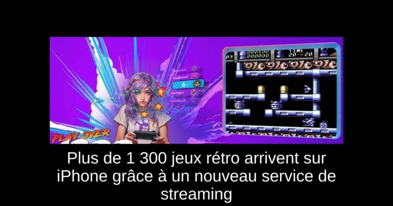 Plus de 1 300 jeux rétro arrivent sur iPhone grâce à un nouveau service de streaming
