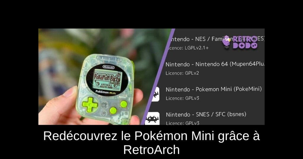 Redécouvrez le Pokémon Mini grâce à RetroArch