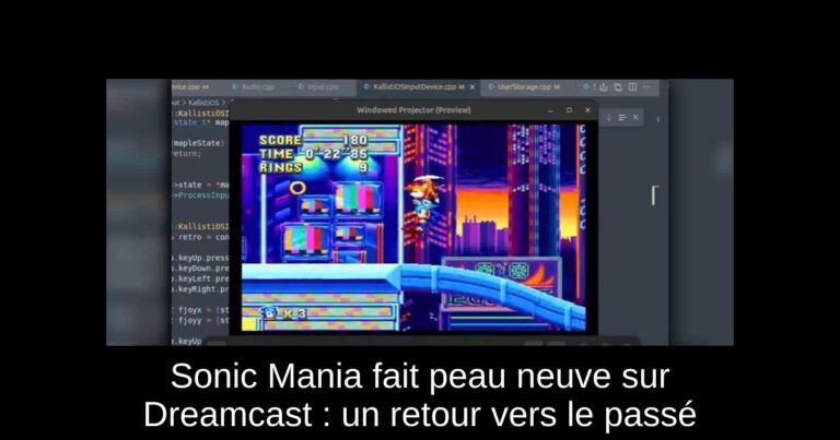 Sonic Mania fait peau neuve sur Dreamcast : un retour vers le passé