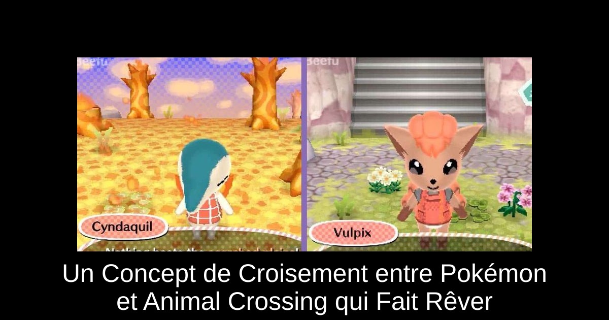 Un Concept de Croisement entre Pokémon et Animal Crossing qui Fait Rêver